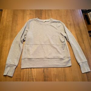 Women’s Prana Sunrise Sweatshirt Gray/Silver Crewneck Size Medium